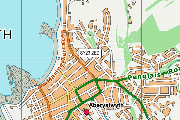 SY23 2ED map - OS VectorMap District (Ordnance Survey)