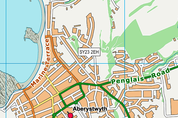 SY23 2EH map - OS VectorMap District (Ordnance Survey)