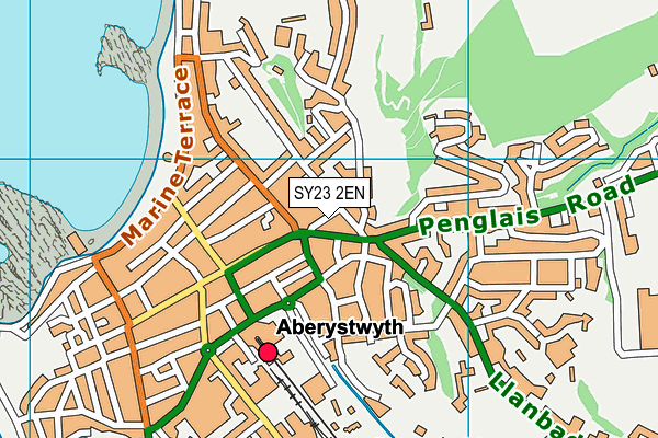 SY23 2EN map - OS VectorMap District (Ordnance Survey)