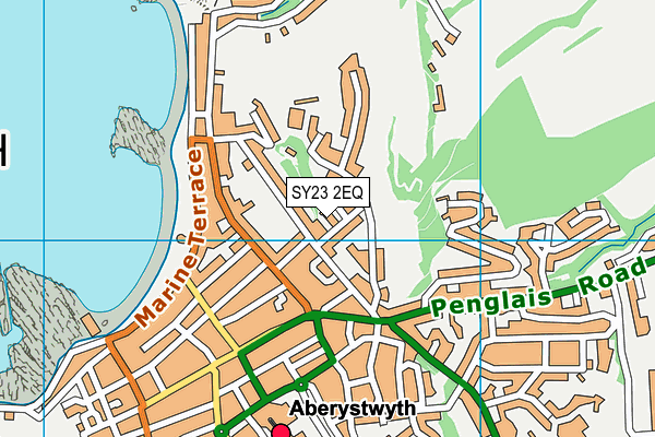 SY23 2EQ map - OS VectorMap District (Ordnance Survey)