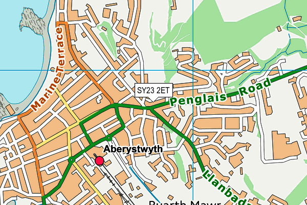 SY23 2ET map - OS VectorMap District (Ordnance Survey)