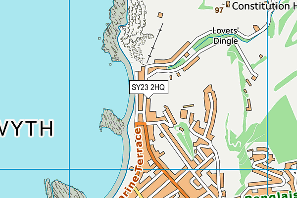 SY23 2HQ map - OS VectorMap District (Ordnance Survey)