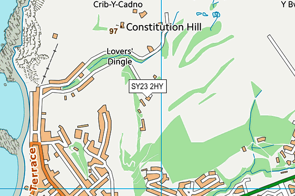 SY23 2HY map - OS VectorMap District (Ordnance Survey)