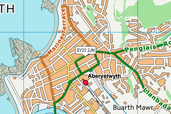 SY23 2JN map - OS VectorMap District (Ordnance Survey)