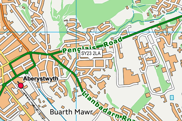 SY23 2LA map - OS VectorMap District (Ordnance Survey)