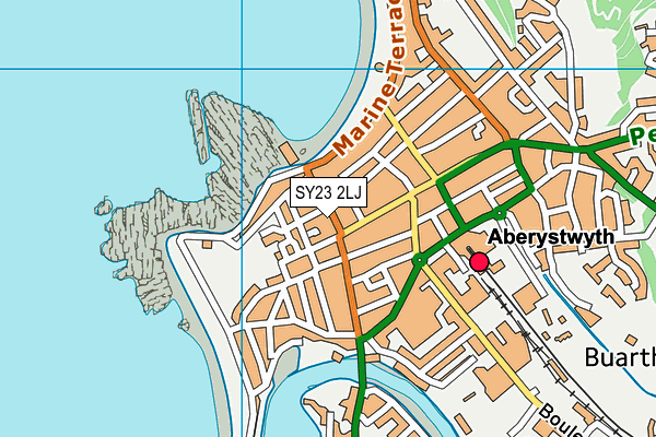 Map of RIGHT PRICE CARPETS ABERYSTWYTH LTD at district scale