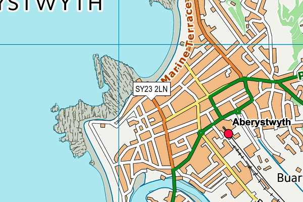 SY23 2LN map - OS VectorMap District (Ordnance Survey)