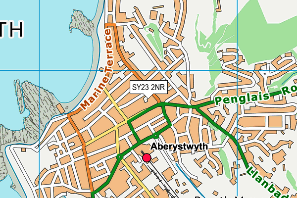 SY23 2NR map - OS VectorMap District (Ordnance Survey)