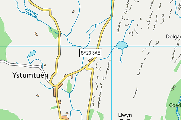 SY23 3AE map - OS VectorMap District (Ordnance Survey)