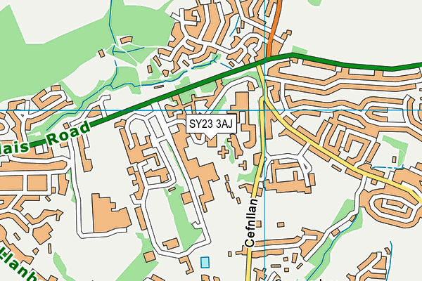 SY23 3AJ map - OS VectorMap District (Ordnance Survey)