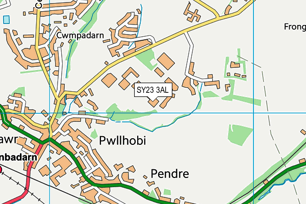 SY23 3AL map - OS VectorMap District (Ordnance Survey)