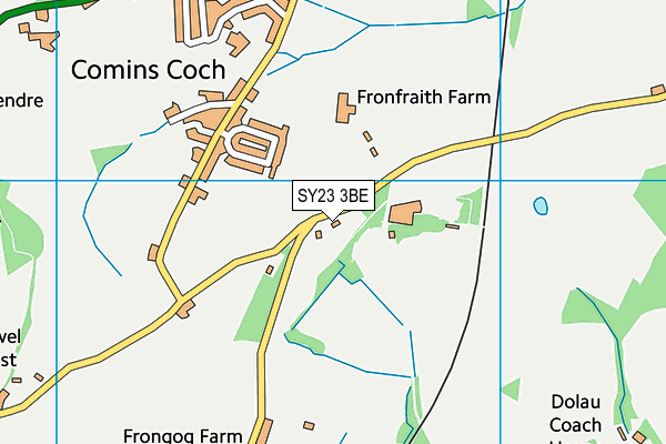 SY23 3BE map - OS VectorMap District (Ordnance Survey)