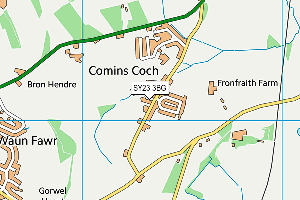 SY23 3BG map - OS VectorMap District (Ordnance Survey)