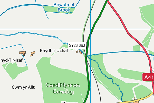 SY23 3BJ map - OS VectorMap District (Ordnance Survey)