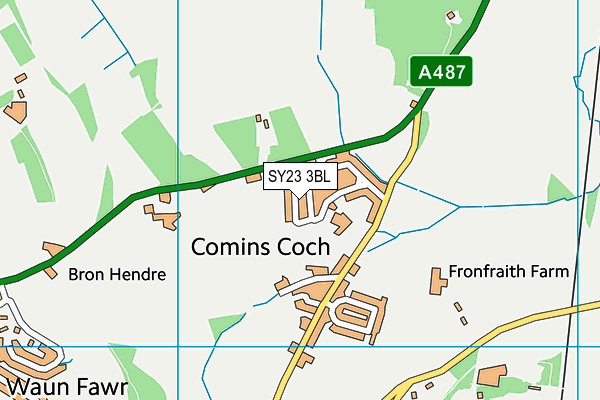 SY23 3BL map - OS VectorMap District (Ordnance Survey)