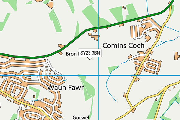 SY23 3BN map - OS VectorMap District (Ordnance Survey)