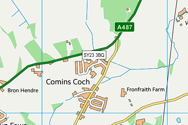 Ysgol Comins Coch map (SY23 3BQ) - OS VectorMap District (Ordnance Survey)
