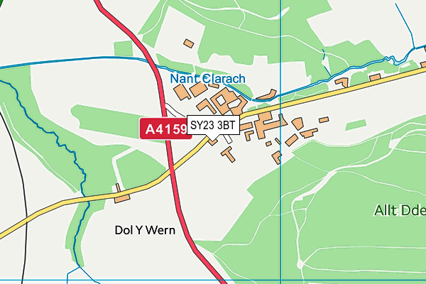 SY23 3BT map - OS VectorMap District (Ordnance Survey)