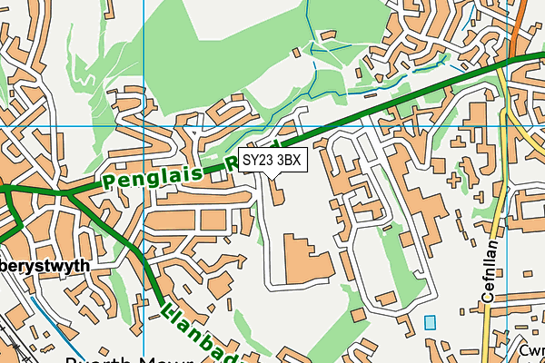 SY23 3BX map - OS VectorMap District (Ordnance Survey)