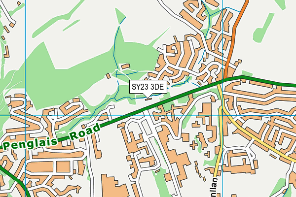 SY23 3DE map - OS VectorMap District (Ordnance Survey)