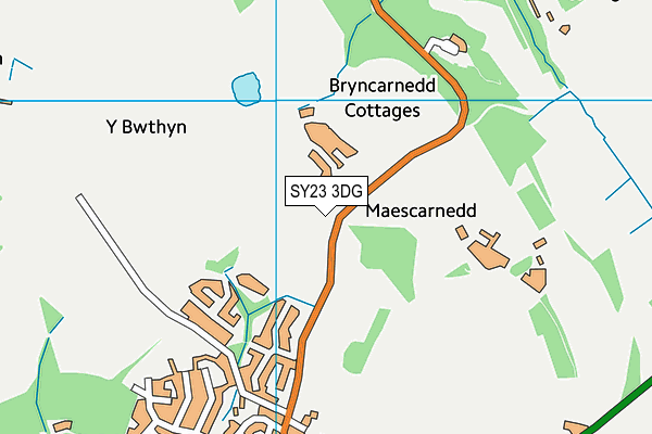 SY23 3DG map - OS VectorMap District (Ordnance Survey)