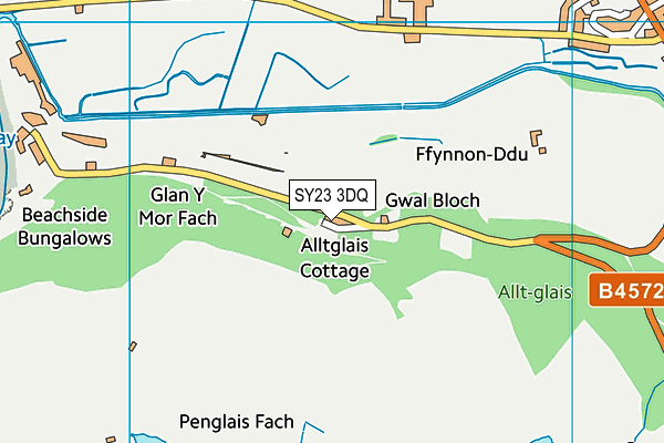 SY23 3DQ map - OS VectorMap District (Ordnance Survey)