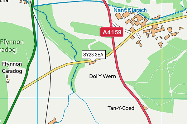 SY23 3EA map - OS VectorMap District (Ordnance Survey)