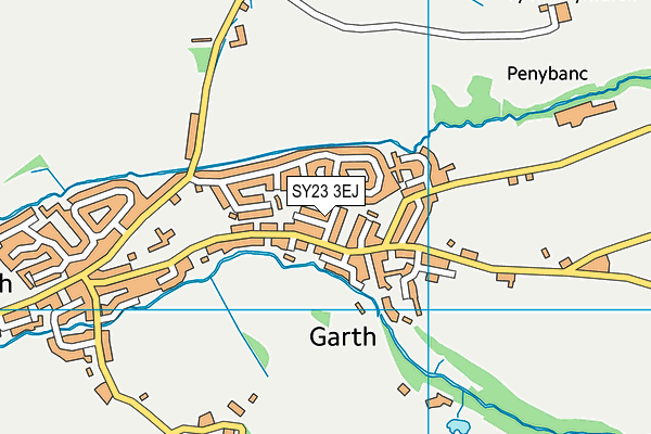 SY23 3EJ map - OS VectorMap District (Ordnance Survey)