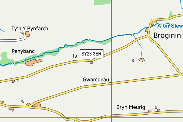 SY23 3ER map - OS VectorMap District (Ordnance Survey)