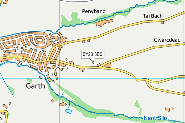 SY23 3ES map - OS VectorMap District (Ordnance Survey)