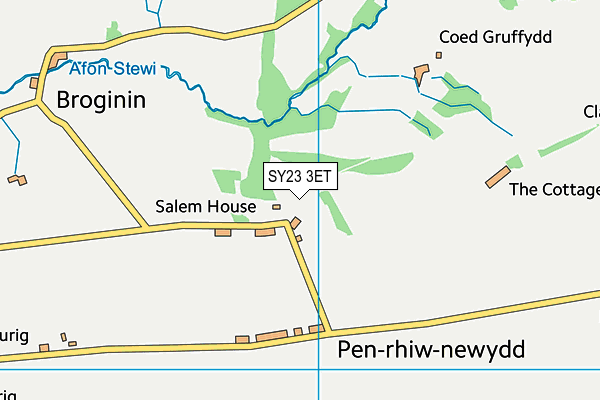 SY23 3ET map - OS VectorMap District (Ordnance Survey)