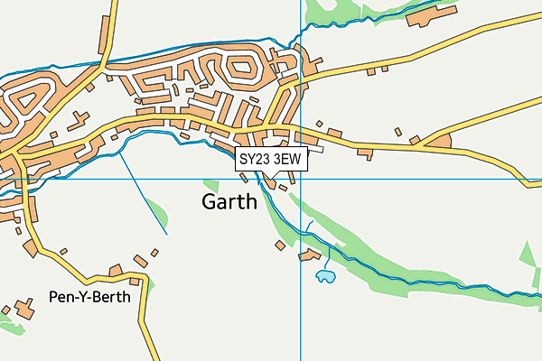 SY23 3EW map - OS VectorMap District (Ordnance Survey)