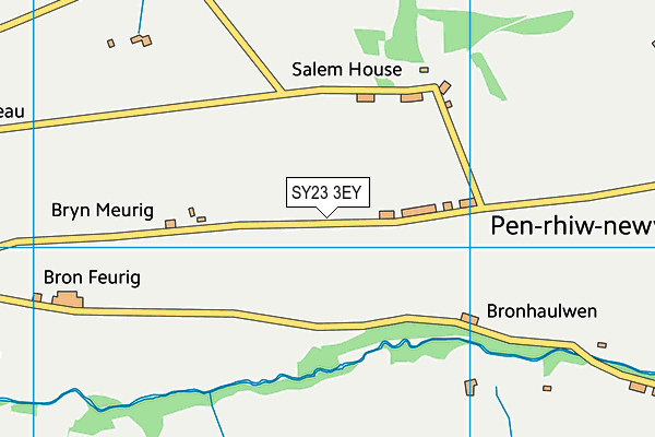 SY23 3EY map - OS VectorMap District (Ordnance Survey)