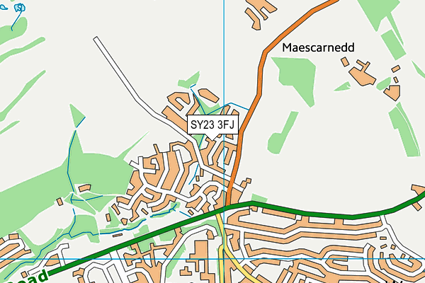 SY23 3FJ map - OS VectorMap District (Ordnance Survey)