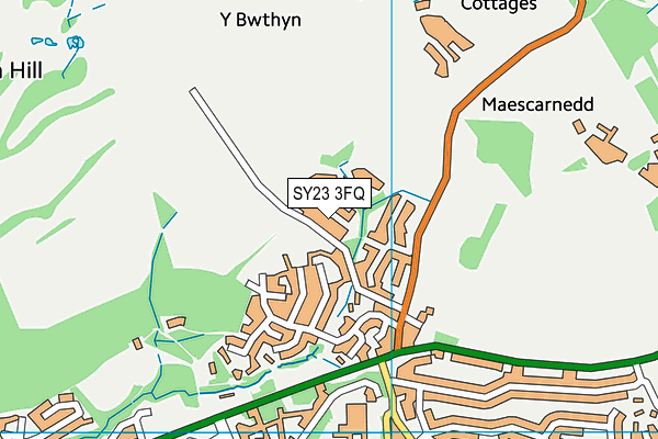 SY23 3FQ map - OS VectorMap District (Ordnance Survey)