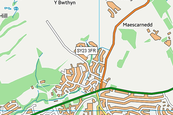 SY23 3FR map - OS VectorMap District (Ordnance Survey)