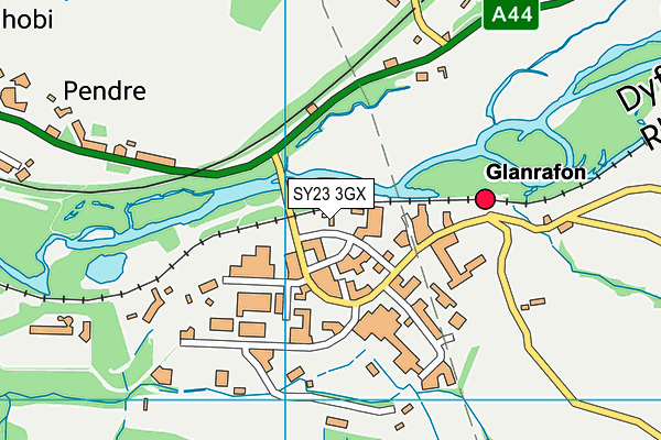 SY23 3GX map - OS VectorMap District (Ordnance Survey)