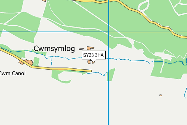 SY23 3HA map - OS VectorMap District (Ordnance Survey)