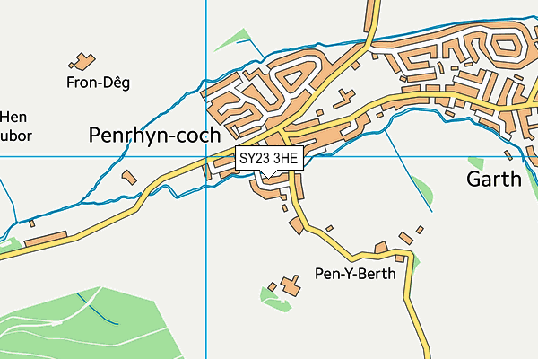 SY23 3HE map - OS VectorMap District (Ordnance Survey)