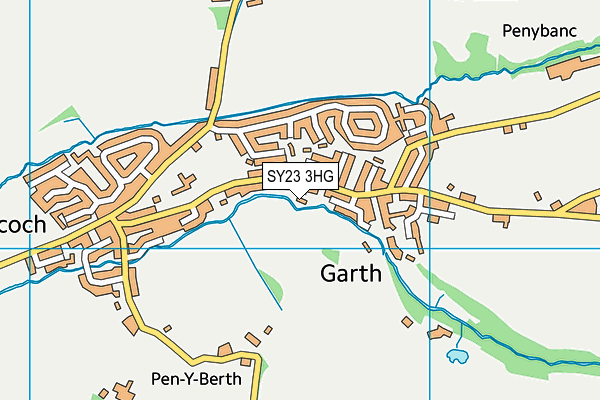 SY23 3HG map - OS VectorMap District (Ordnance Survey)