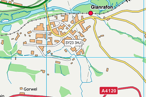 SY23 3HJ map - OS VectorMap District (Ordnance Survey)