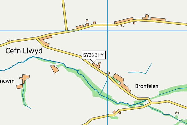 SY23 3HY map - OS VectorMap District (Ordnance Survey)