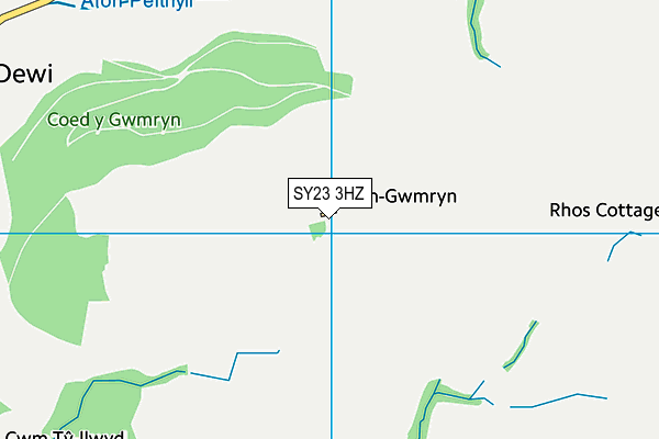 SY23 3HZ map - OS VectorMap District (Ordnance Survey)