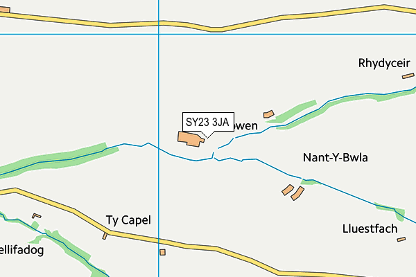 SY23 3JA map - OS VectorMap District (Ordnance Survey)