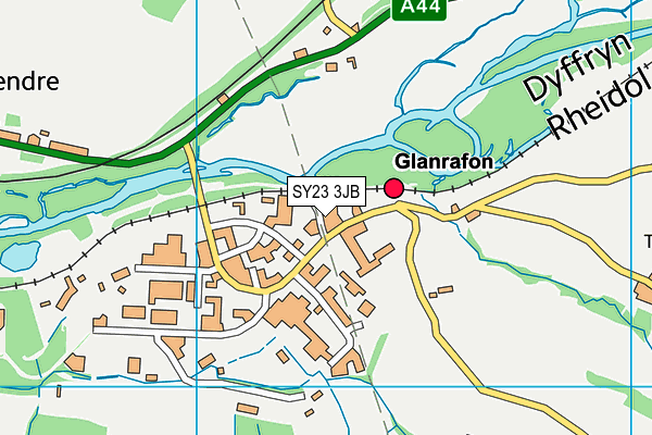 SY23 3JB map - OS VectorMap District (Ordnance Survey)