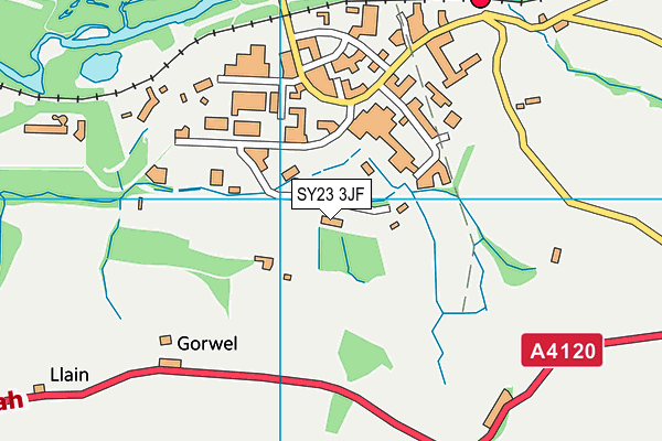 SY23 3JF map - OS VectorMap District (Ordnance Survey)