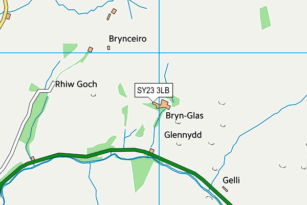 SY23 3LB map - OS VectorMap District (Ordnance Survey)
