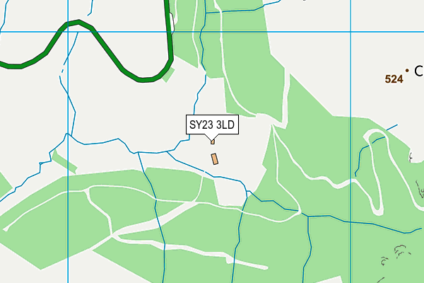 SY23 3LD map - OS VectorMap District (Ordnance Survey)