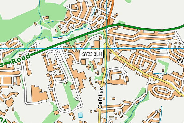 SY23 3LH map - OS VectorMap District (Ordnance Survey)