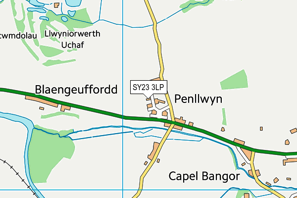 Ysgol Penllwyn map (SY23 3LP) - OS VectorMap District (Ordnance Survey)